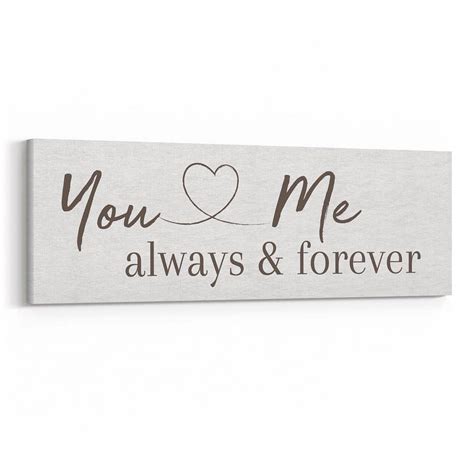 You And Me Always And Forever Canvas Print | 365Canvas