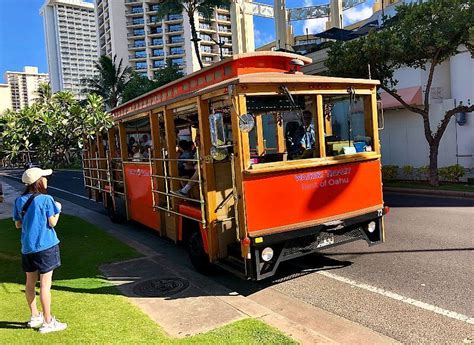 Ride the Waikiki Trolley around town and to Honolulu Attractions