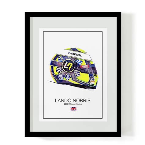 Lando Norris 2019 F1 Helmet – RacePrints