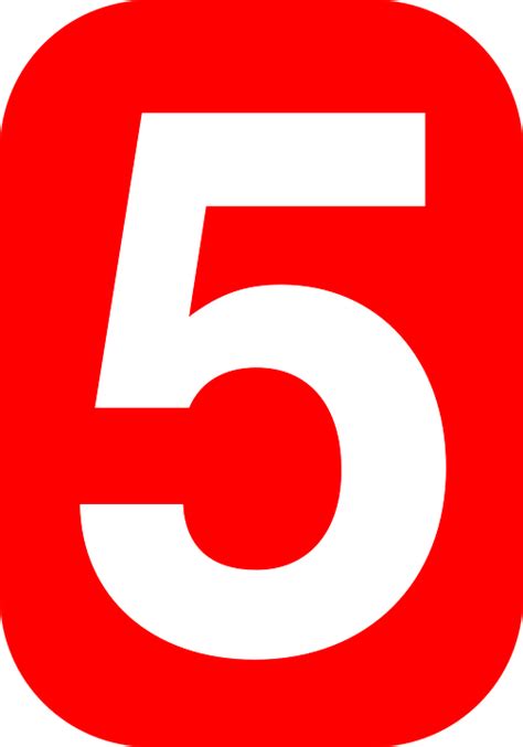 Number Five 5 · Free vector graphic on Pixabay