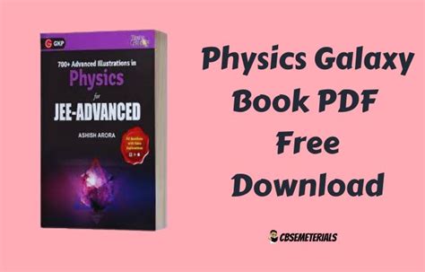 Physics Galaxy Book PDF Free Download - CBSEMeterials