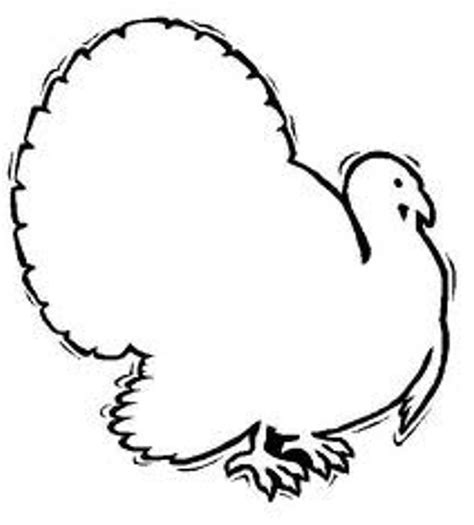 Turkey Body Parts Clipart Outline