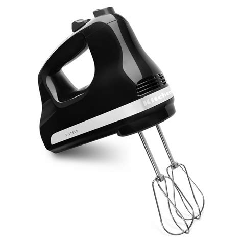 KitchenAid KHM512OB 5 Speed Hand Mixer w/ 2 Stainless Turbo Beater ...