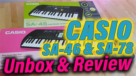 CASIO SA-46 & SA-76 - Review Demo Unbox - YouTube