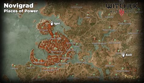 Witcher 3 Novigrad Places of Power locations map - Polygon