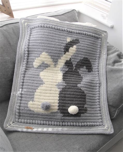 Crochet Bunny Baby Blanket Baby Shower Cot Blanket Stroller - Etsy