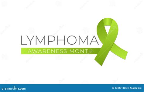 Mix Icon For Lymphoma, Heart And Awareness Vector Illustration ...