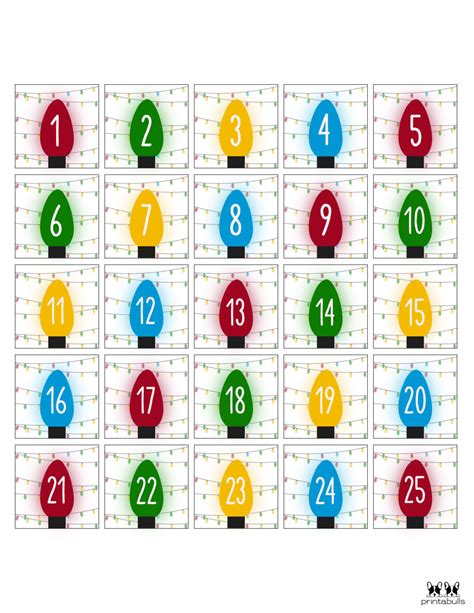 Christmas Numbers | Printabulls