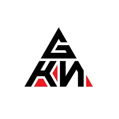 GKN triangle letter logo design with triangle shape. GKN triangle logo design monogram. GKN ...