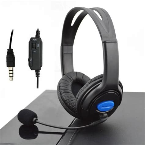 PS4 Wired Gaming Headset Earphones Headphones With Microphone Mic ...