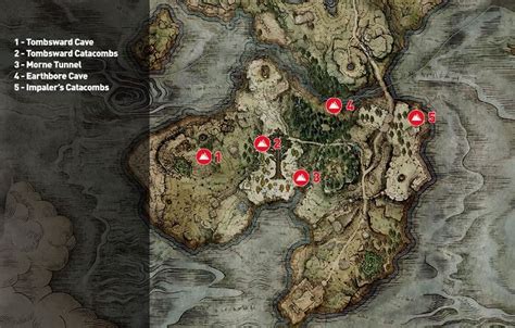 Elden Ring Guide: Weeping Peninsula Dungeon Locations