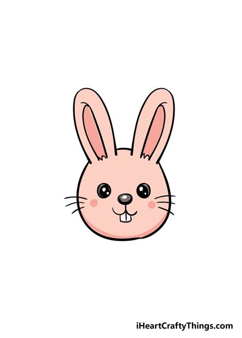 Bunny Face Drawing - How To Draw A Bunny Face Step By Step