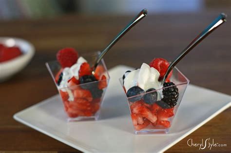 Fruit and creme fraiche dessert cups - Everyday Dishes & DIY