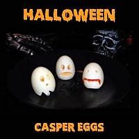 Recette de Halloween Casper Eggs