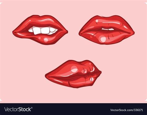 Red lips Royalty Free Vector Image - VectorStock