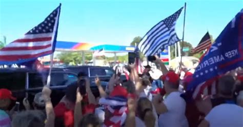 ‘Unbelievable!’ Trump surprises throngs of cheering supporters lining ...