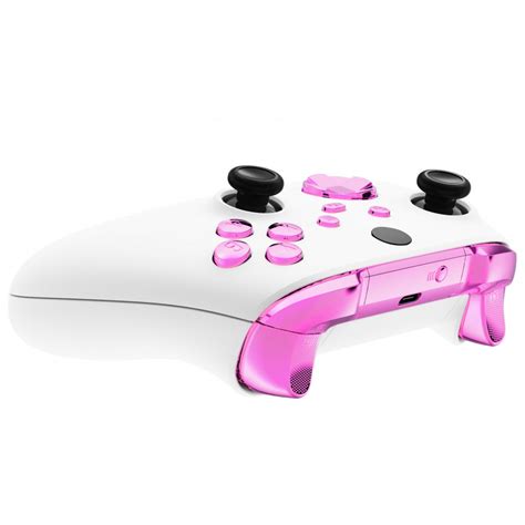 eXtremeRate Chrome Pink Replacement Buttons for Xbox Series S & Xbox S ...