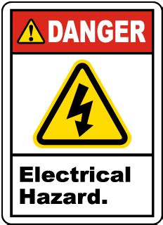 Electrical Hazard Labels, Electrical Hazard Stickers