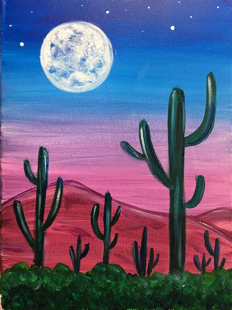 "Desert at Dusk" Painting Party with The Paint Sesh