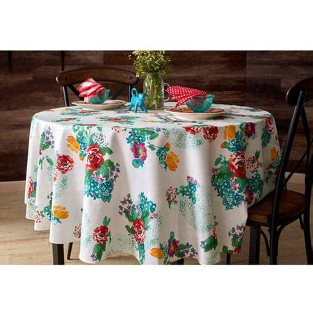 The Pioneer Woman 70" Round Country Garden Tablecloth - Walmart.com