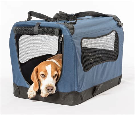 2PET Foldable Dog Crate - Soft, Easy to Fold & Carry Dog Crate for Indoor & Outdoor Use - Comfy ...