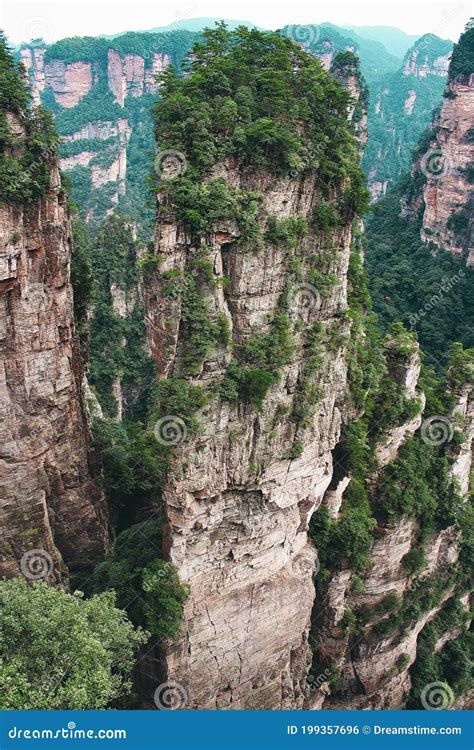 Wulingyuan, Avatar Film Park, China, Asia, Top of the Mountains. Stock Photo - Image of world ...