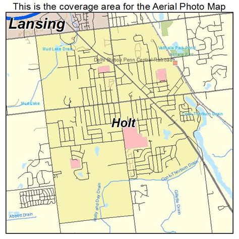 Aerial Photography Map of Holt, MI Michigan