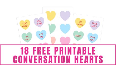 18 Free Printable Conversation Hearts