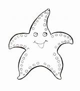 Printable Starfish Coloring Pages sketch template