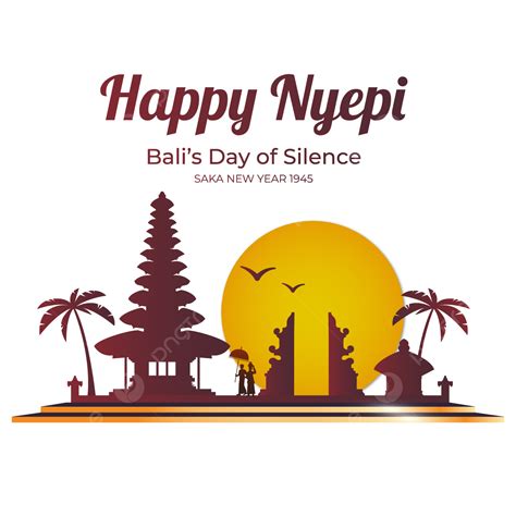 Happy Nyepi 2023 Saka 1945 Bali Day Of Silence, Lonely 1945, Happy Nyepi, Silent Day 2023 PNG ...