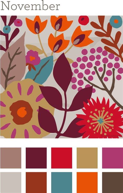 Autumn Coloring Palettes: 16 Coloring Palettes To Inspire You | November colors, Fall color ...