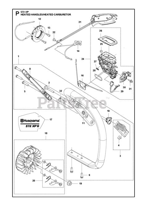 NEW OEM HUSVARNA 572XP 572 HEATED HANDLEBAR XPG NEW TAKE OFF CHAINSAW PART 572XP Home & Garden ...