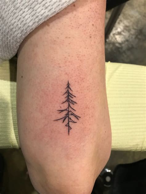 pine tree tattoo - Google Search | Pine tattoo, Line tattoos ...