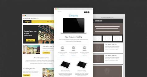 30 Free Responsive Email & Newsletter Templates – Yes Web Designs