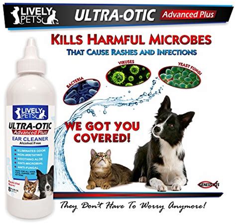 LIVELY PETS Ultra-Otic Advanced Plus Best Dog Ear Infection Treatment ...