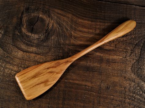 Handmade wooden spatula from cherry spurtle wooden spoon | Etsy