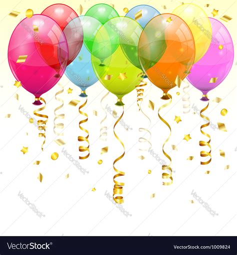 Birthday balloons Royalty Free Vector Image - VectorStock