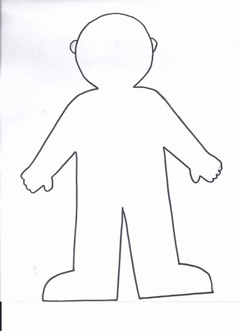 Flat Stanley Template Blank