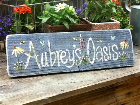 Custom signs for outdoor, garden gift,custom yard sign,custom wood ...