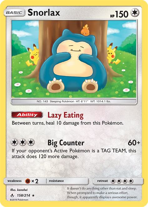 Snorlax · Unbroken Bonds (UNB) #158 ‹ PkmnCards