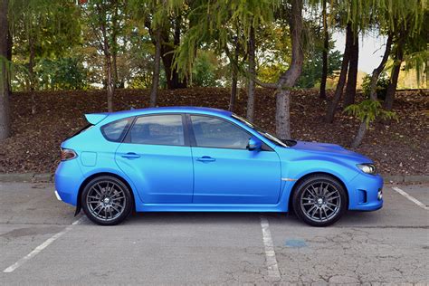 Subaru Impreza Wrapped in Blue Aluminium - Reforma UK