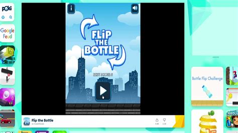 Bottle flip game on Poki.se - YouTube