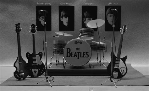 Beatles miniature instruments