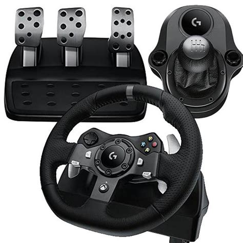 Bundle Deal: Logitech G920 Racing Wheel + Driving Force Shifter - Xbox One, PC - 941-000126 ...