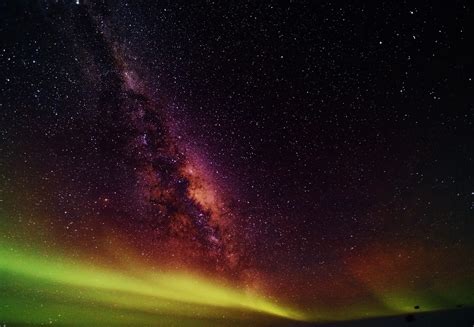 Online crop | northern lights, space, Milky Way, nature HD wallpaper ...