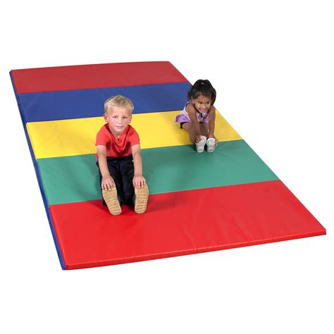 Rainbow Folding Gym Mat - 5'x10' - Children's Factory