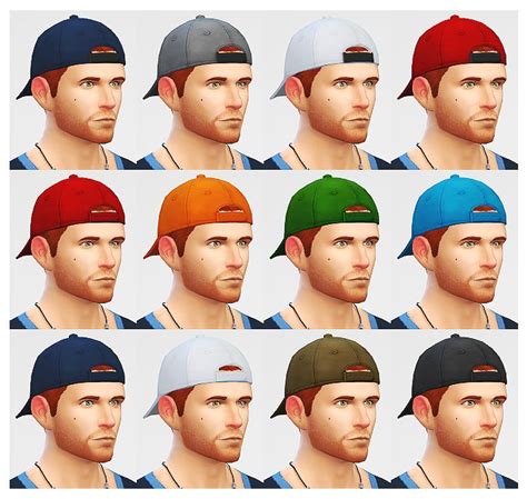 LumiaLover's Lair - A backwards hat for your male sims with a strapped... | Backwards hat, Sims ...