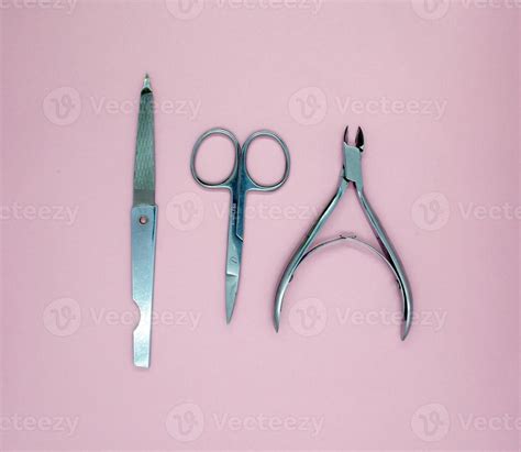 Nail file, scissors and nail clippers 12830798 Stock Photo at Vecteezy