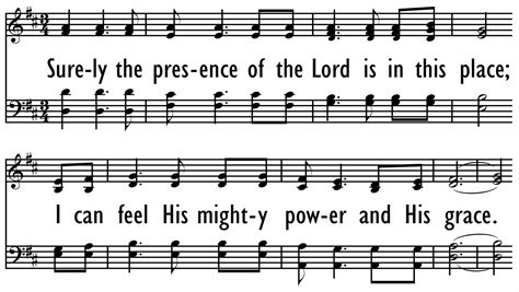 SURELY THE PRESENCE (OF THE LORD IS IN THIS… | Digital Songs & Hymns