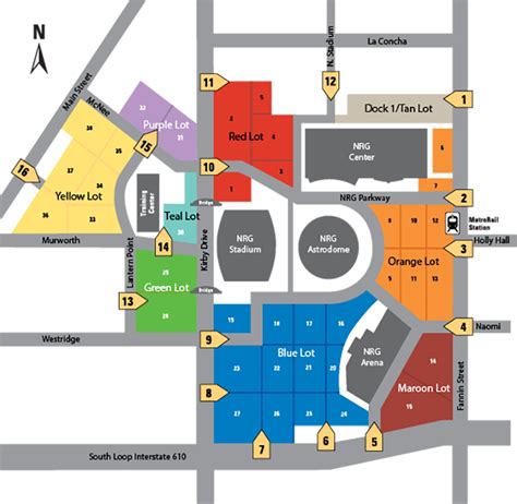 Parking Map | NRG Park